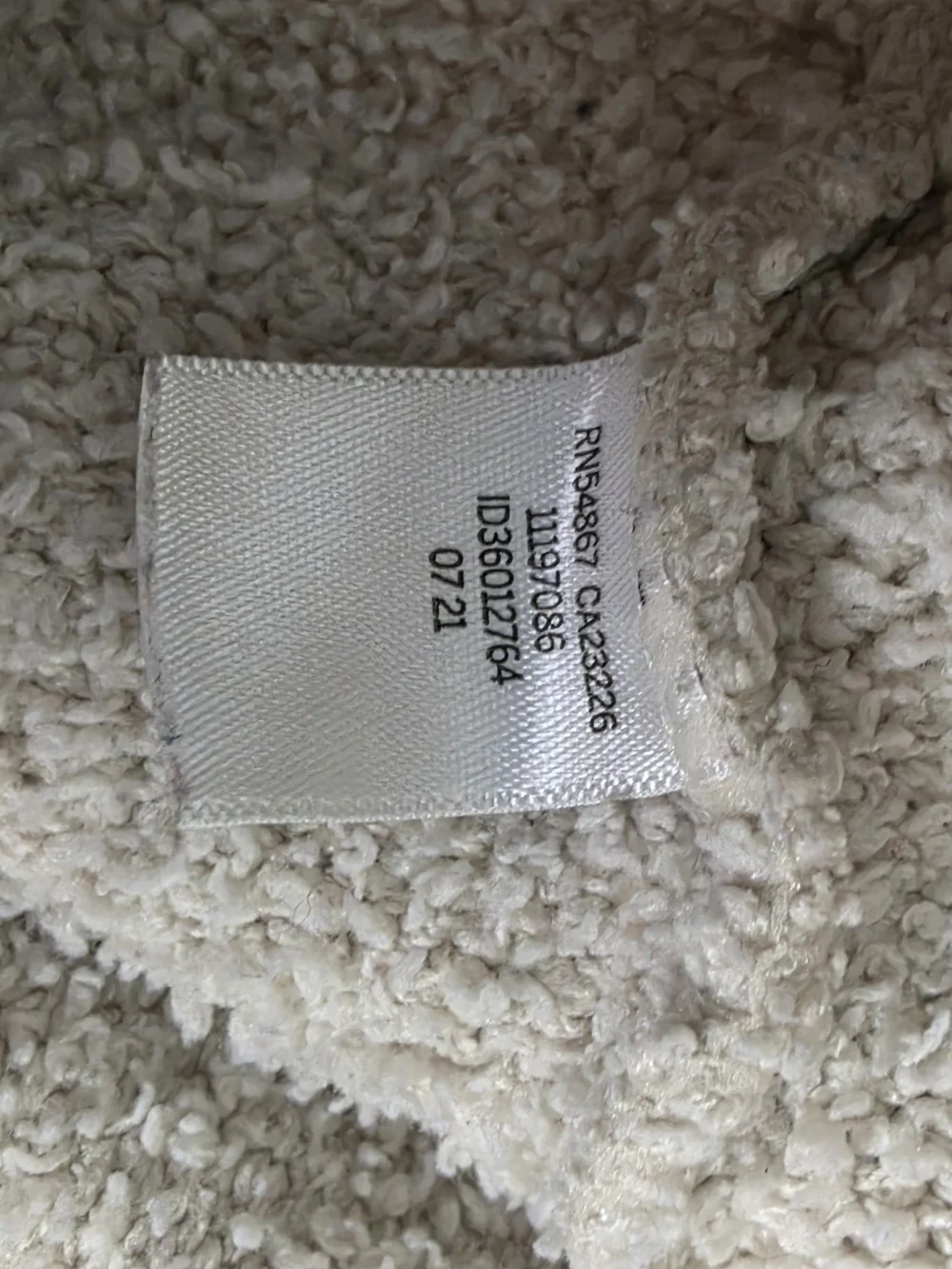 PINK Victoria's Secret Cozy Teddy Sherpa Sleep Tank Top Cream Ivory Size Small
